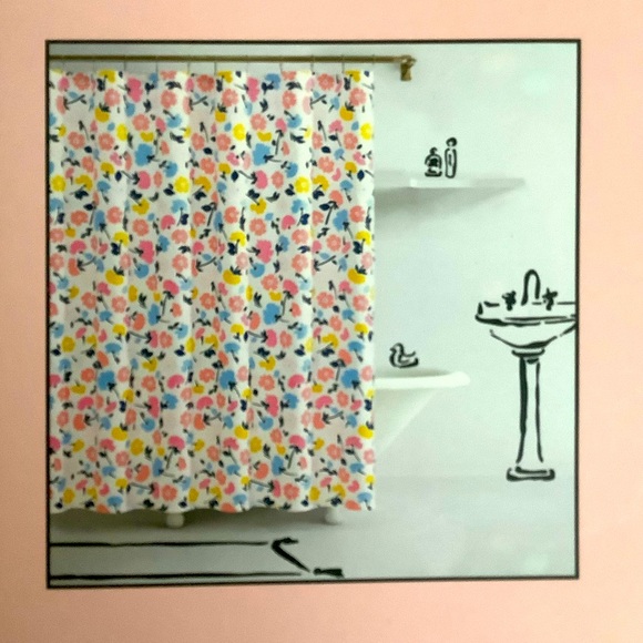 kate spade Bath Kate Spade Floral Shower Curtain Gala Bathroom